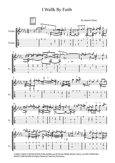 Walk By Faith (arr. by ezequiel)