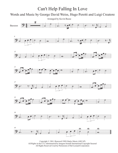 Can't Help Falling In Love (arr. Kevin Busse)