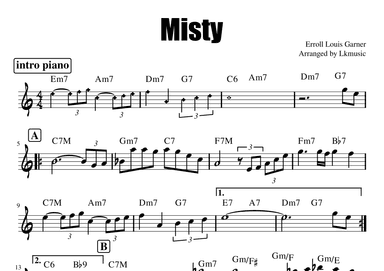 Misty (arr. Lkmusic)