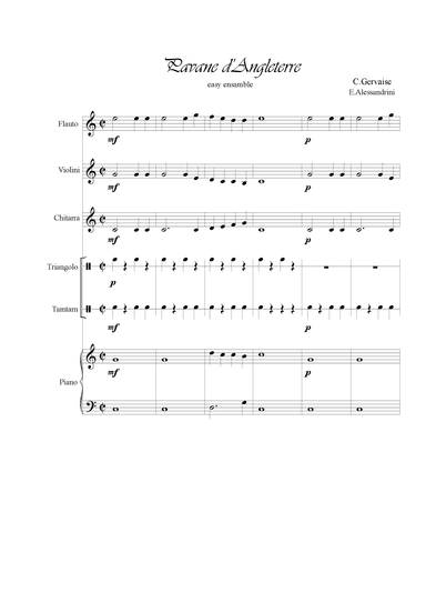 Pavane d'Angleterre (arr. Ester Alessandrini)