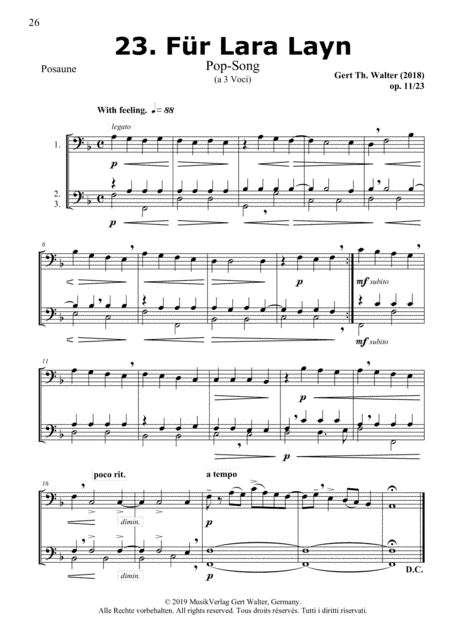 For Lara Layn (from Brass Pop Romanticists)