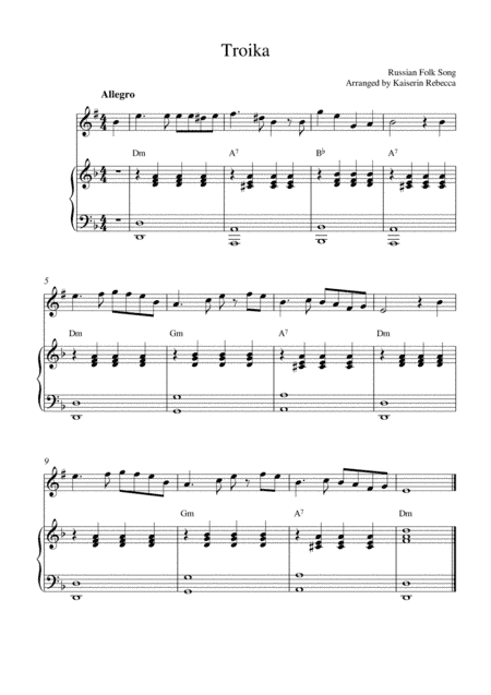 Troika (arr. Kaiserin Rebecca)