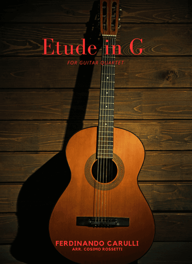 ETUDE IN G (arr. Cosimo Rossetti)