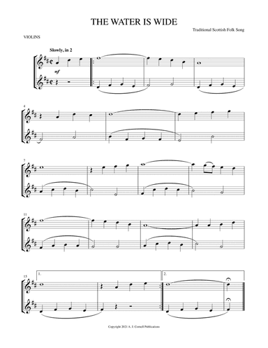 The Water Is Wide (arr. Mark Phillips)