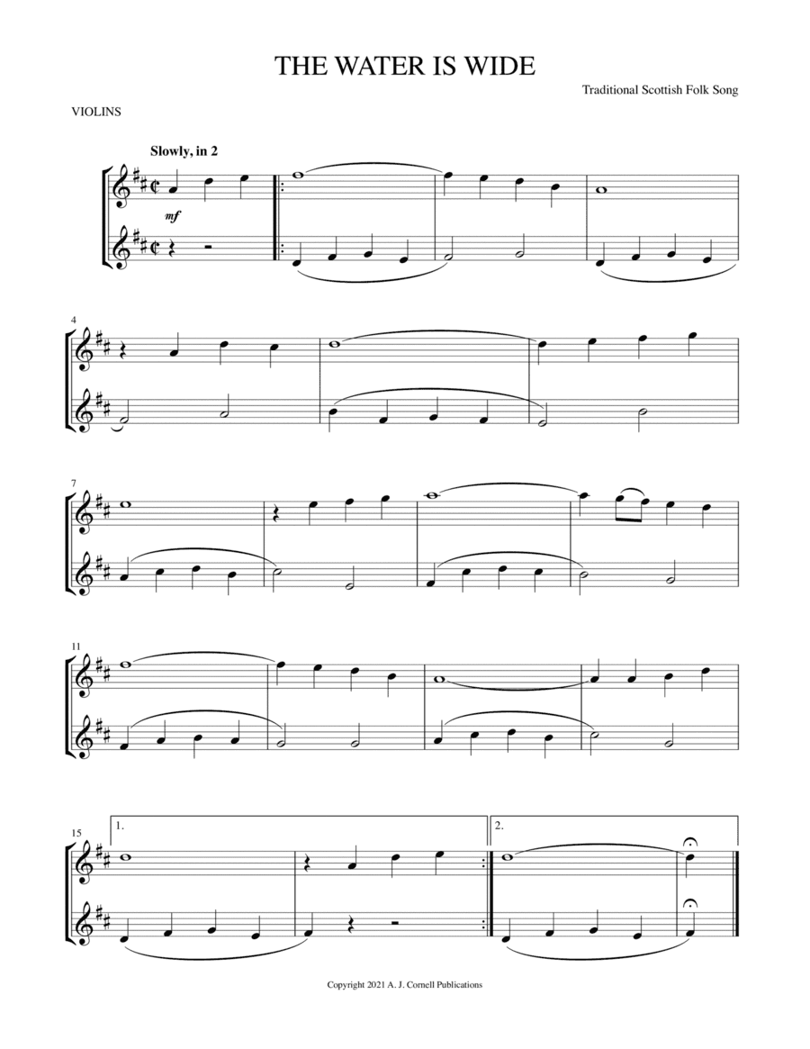 The Water Is Wide (arr. Mark Phillips)