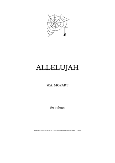 ALLELUJAH from Motet Excultate Jubillee for 4 flutes - MOZART (arr. WEB-ARTS Digital Music)