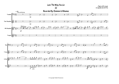 Love The Way You Lie, Pt. 2 (arr. Garrett B. Prine)