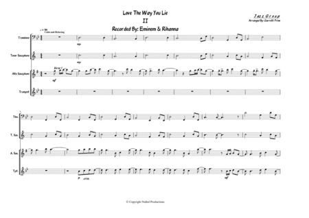 Love The Way You Lie, Pt. 2 (arr. Garrett B. Prine)