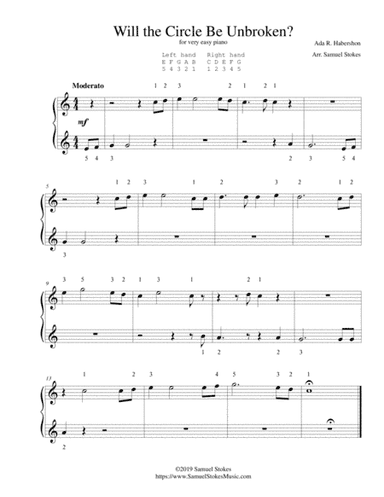 Will the Circle Be Unbroken? - for very easy piano (arr. Samuel Stokes)