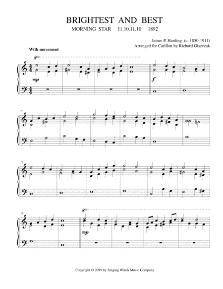 Brightest and Best (MORNING STAR) (arr. Richard Giszczak)