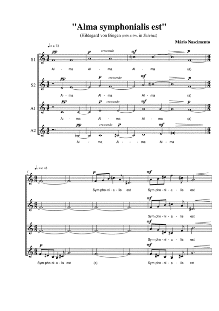 Alma Symphonialis Est (SSAA a capella)
