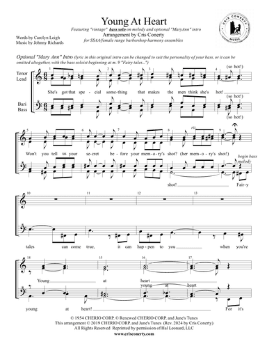 Young At Heart (arr. Cris Conerty)