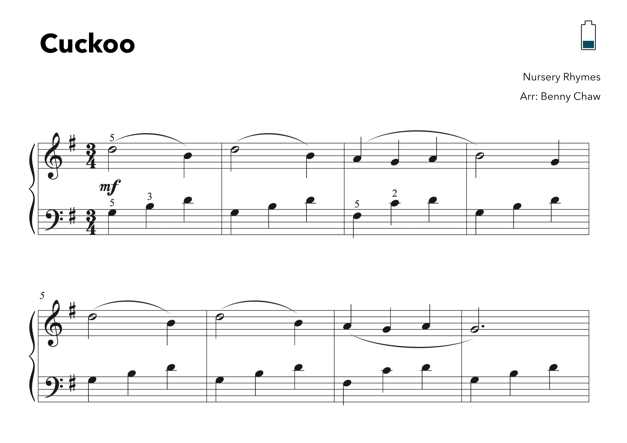 Cuckoo (arr. Benny Chaw)
