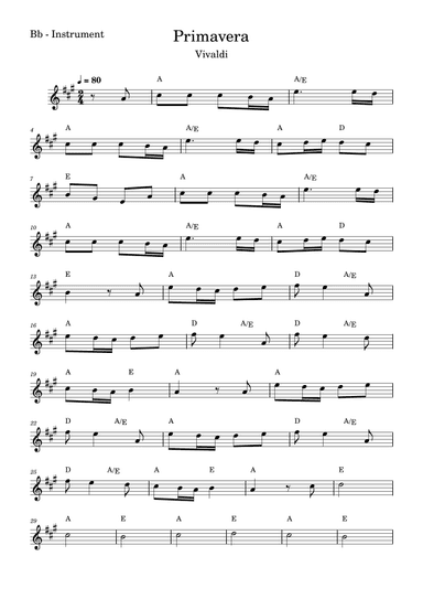 Primavera (arr. Fabio Eduardo de Oliveira)