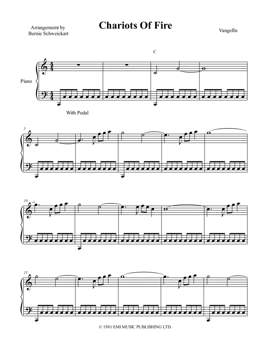 Chariots Of Fire (arr. Bernie Schweickart)
