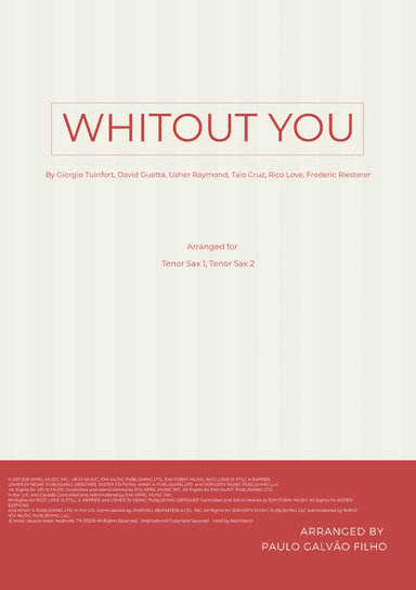 Without You (arr. Paulo Galvao Filho)