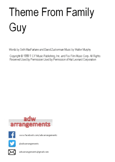 Theme From Family Guy (arr. adw arrangements)