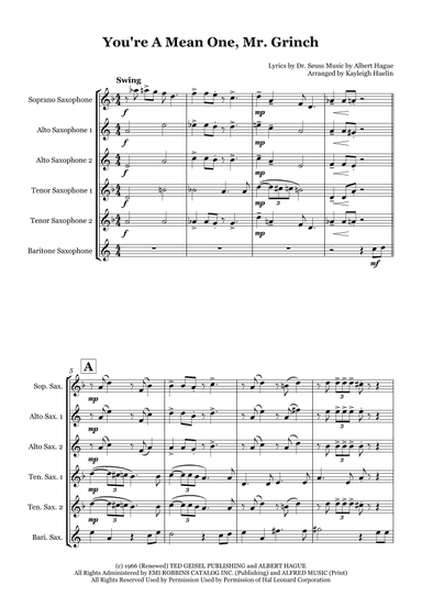 You're A Mean One, Mr. Grinch (arr. Kayleigh Huelin)