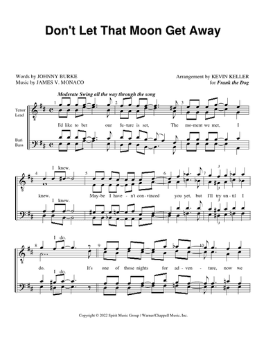 Don't Let That Moon Get Away (arr. Kevin Keller)
