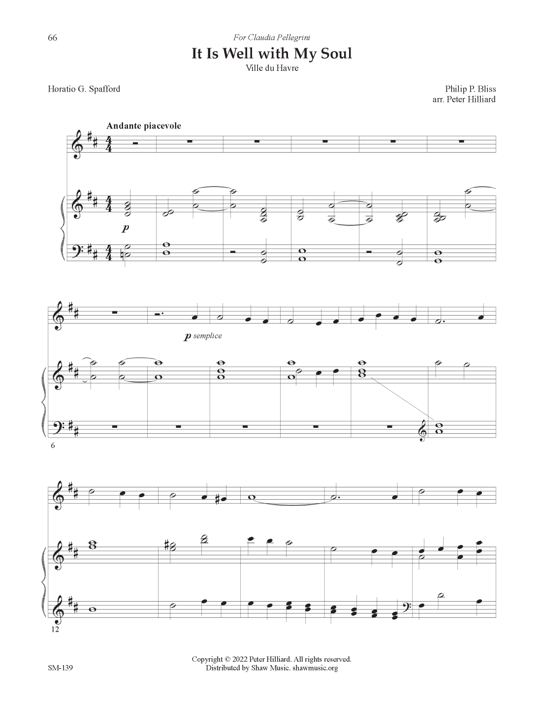 It Is Well with My Soul (arr. Peter Hilliard)