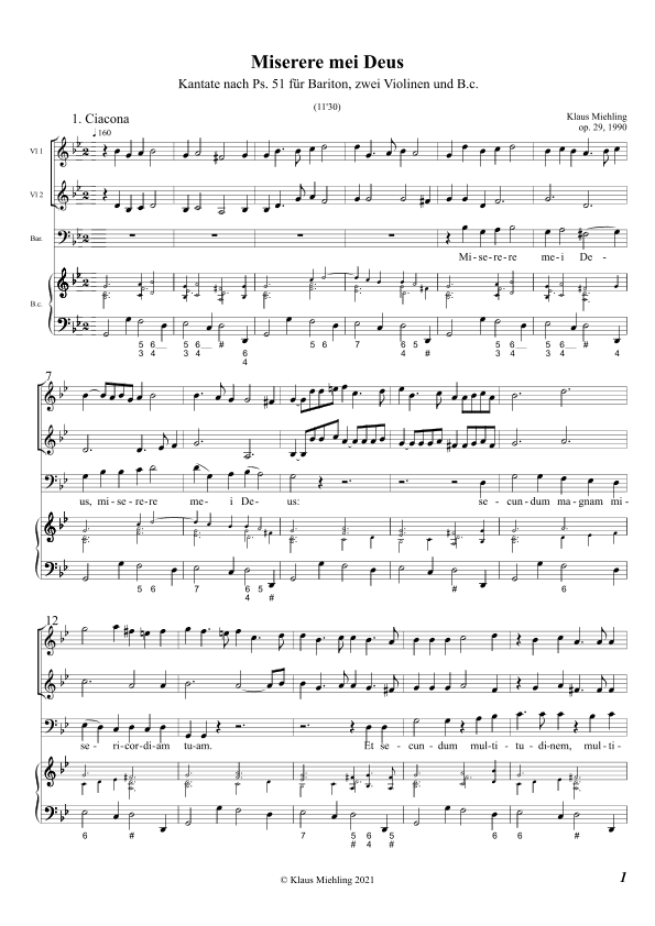 Miserere mei Deus (Ps. 51)