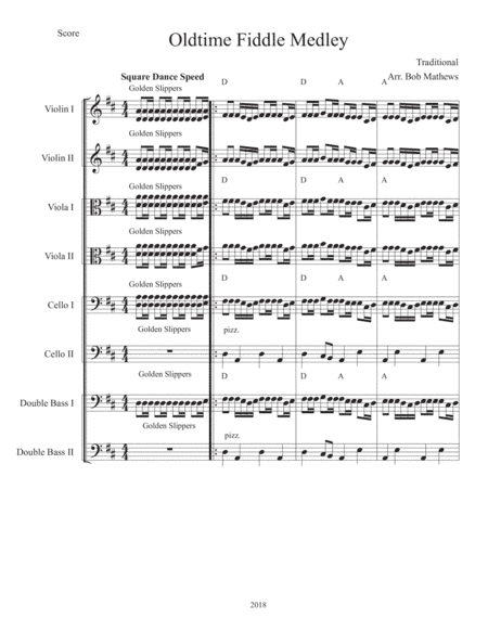 Old-time Fiddle Medley For Strings (arr. Bob Mathews)