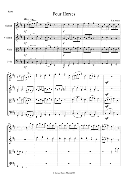 Four Horses (Tea At The Savoy)