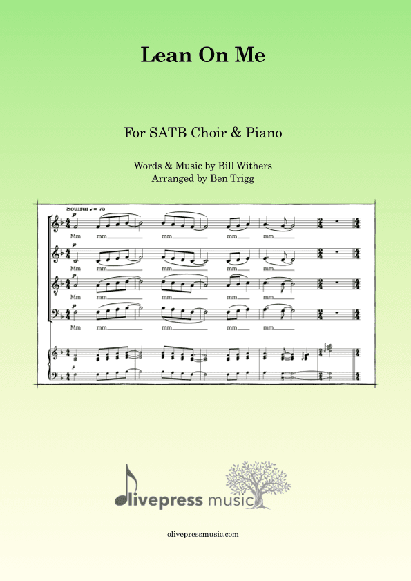 Lean On Me (arr. Ben Trigg)