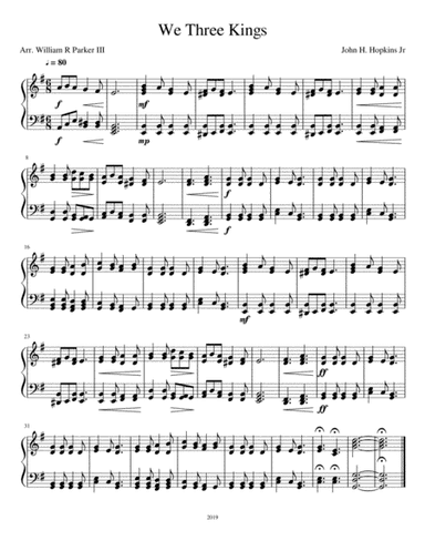 We Three Kings (arr. William R Parker III)