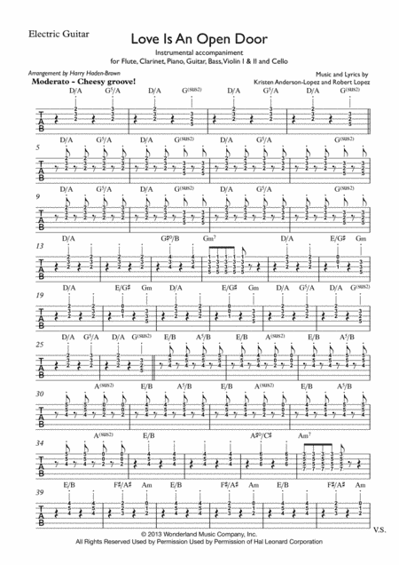 Love Is An Open Door (arr. Harry Haden-Brown)