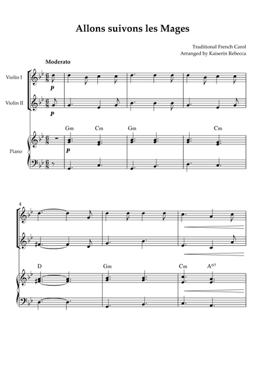 Allons suivons les Mages (arr. Kaiserin Rebecca)