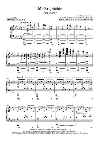 Mr. Brightside (arr. Matthew Cawood)
