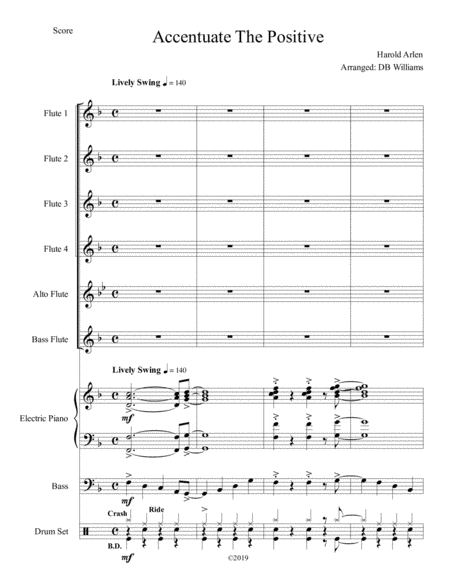 Ac-cent-tchu-ate The Positive (arr. DB Williams)