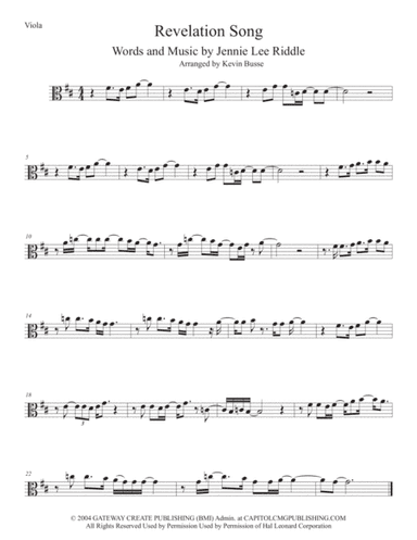 Revelation Song (arr. Kevin Busse)