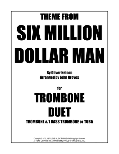 Theme From Six Million Dollar Man (arr. John Groves)