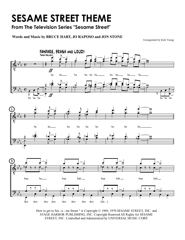 Sesame Street Theme (arr. Kirk Young)