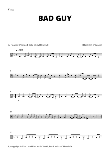 Bad Guy (arr. Cadenza Editions)