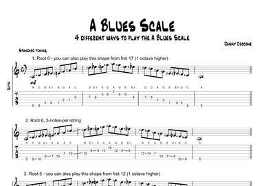 A Blues Scale (4 Ways to Play)