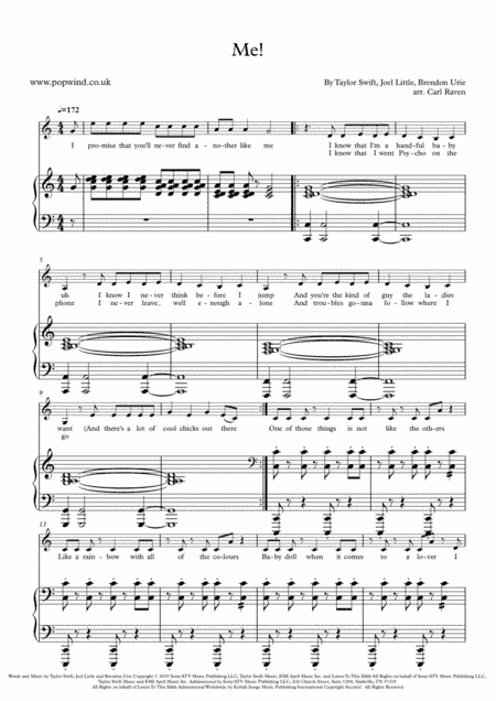 Me! (arr. Carl Raven)