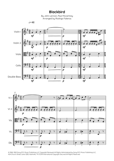 Blackbird (arr. Rodrigo Faleiros)
