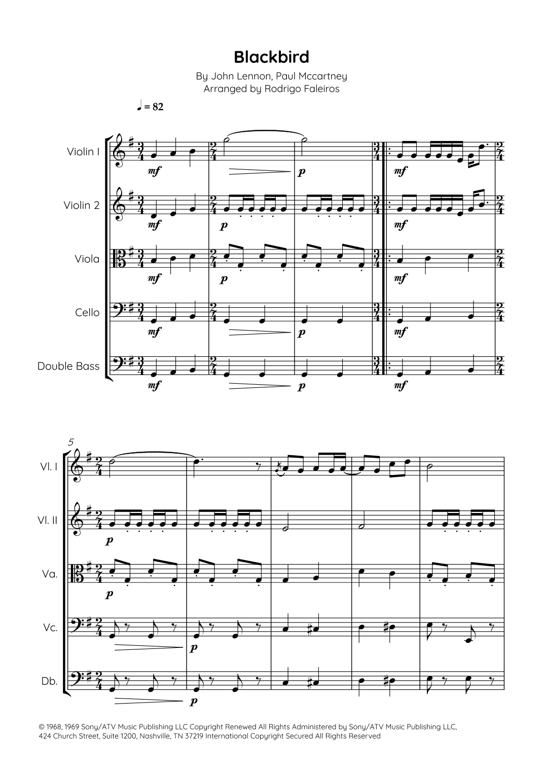 Blackbird (arr. Rodrigo Faleiros)