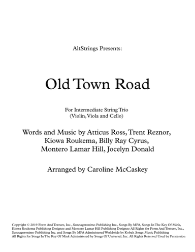 Old Town Road (remix) (arr. Caroline McCaskey)
