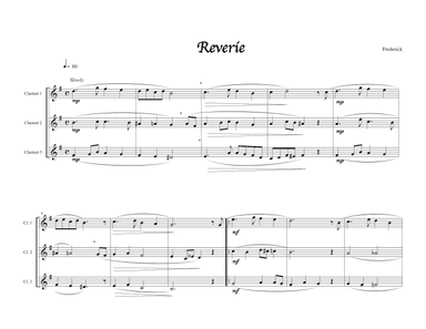 Reverie (Clarinet Trio)