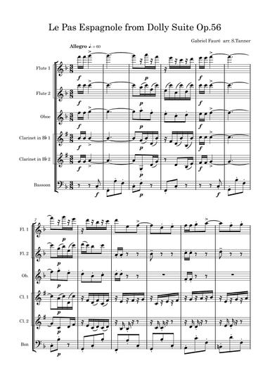Le Pas Espagnole from Dolly Suite Op.56 (arr. Stephen Tanner)
