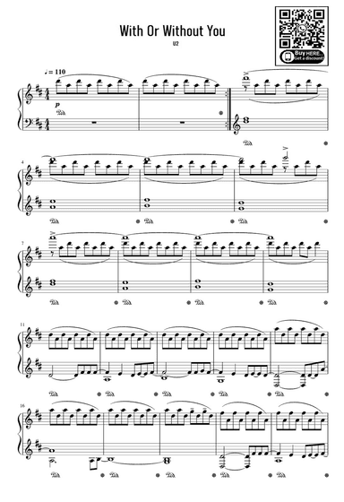 With Or Without You (arr. eduardo)