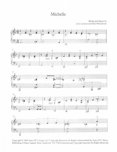 Michelle (arr. Robert Blond)
