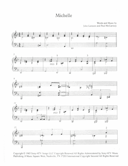 Michelle (arr. Robert Blond)