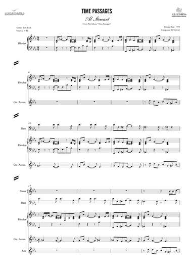 Time Passages - Score Only (arr. Unimusic Academy (Academia Unimusica))