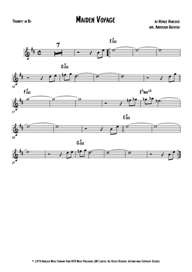 Maiden Voyage (arr. The Sheet Music Library)