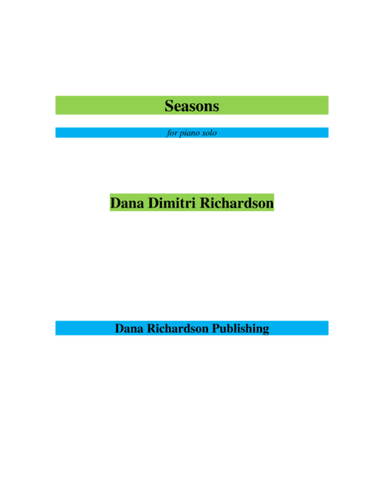 Seasons for piano solo